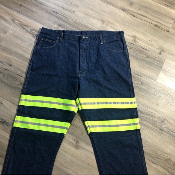 Kap Hi Vis Reflective Work Jeans, Size: 44x37 - Picture 3 of 7